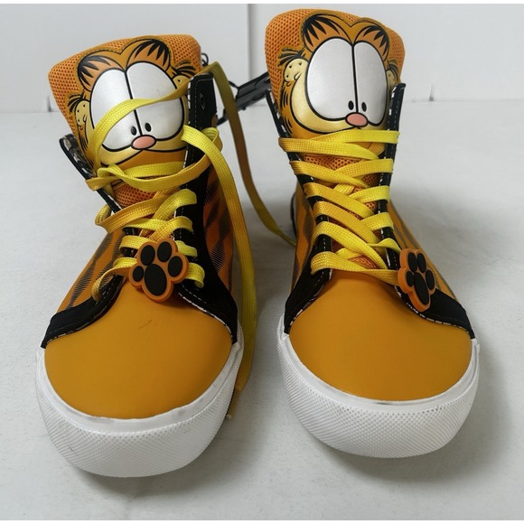 NWT Groundup Nickelodeon Men's Garfield High Top Orange Shoes Size 11 - Picture 2 of 14